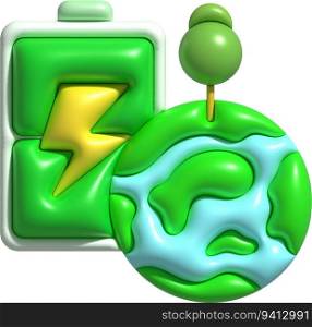 energy recycling nature and renewable energy Conservation of green energy and natural resources.