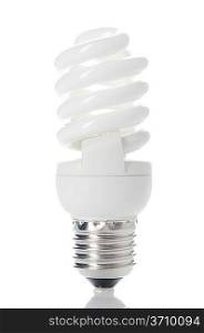 Energy saving bulb. Isolated over white.