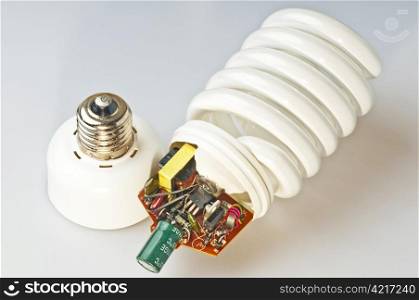 energy saving lamp. energy saving lamp construction