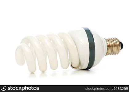 Energy saving lamp isolated on the white background