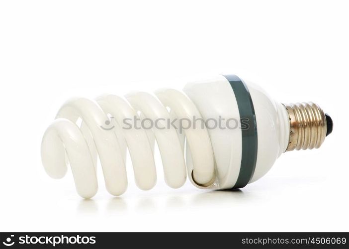 Energy saving lamp isolated on the white background&#xA;