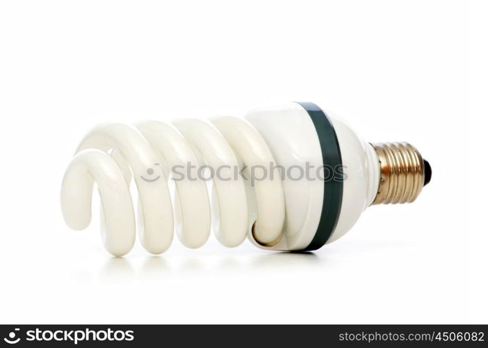 Energy saving lamp isolated on the white background&#xA;