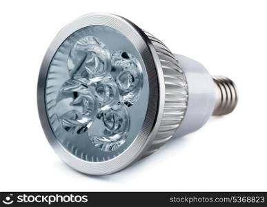 Energy saving LED light bulb isolated on white