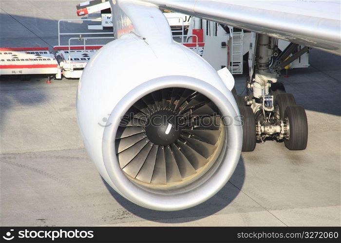 Engine of an airplane