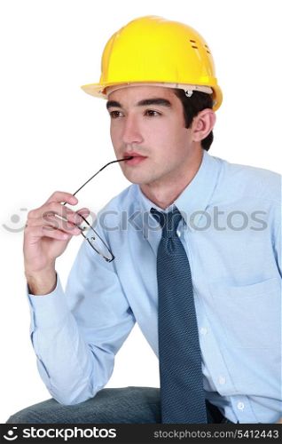 Engineer trying to find a solution to a problem