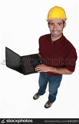 Engineer with a laptop