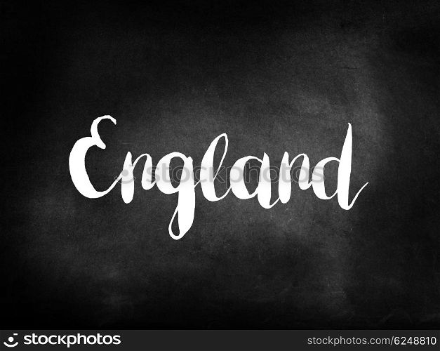 England written on a blackboard