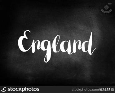 England written on a blackboard