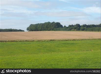 English country panorama in Salisbury. English country panorama around Salisbury in England, UK