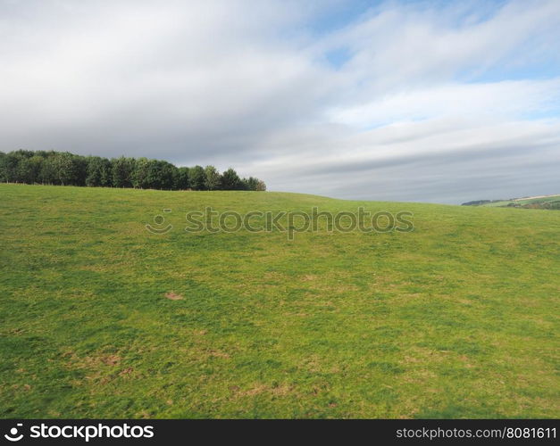 English country panorama in Salisbury. English country panorama around Salisbury in England, UK