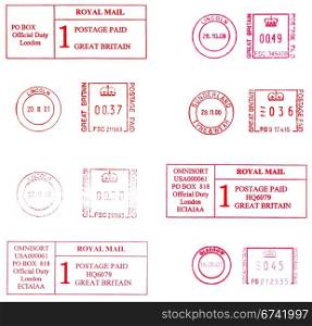 English postmarks