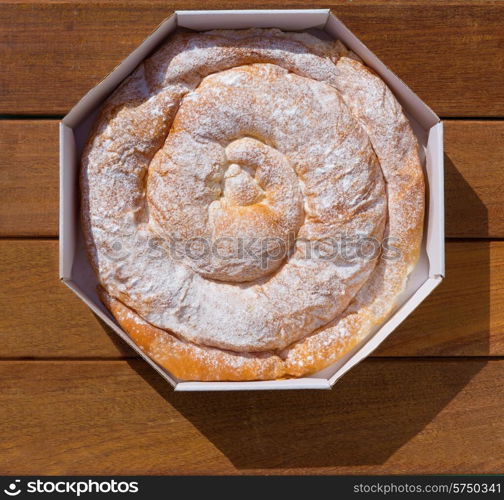 Ensaimada typical from Mallorca Majorca bakery in balearic islands