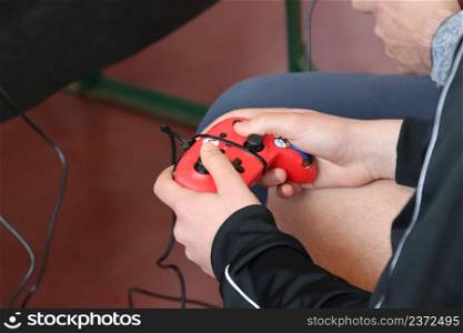 entertainment technology game playing games hands with joystick