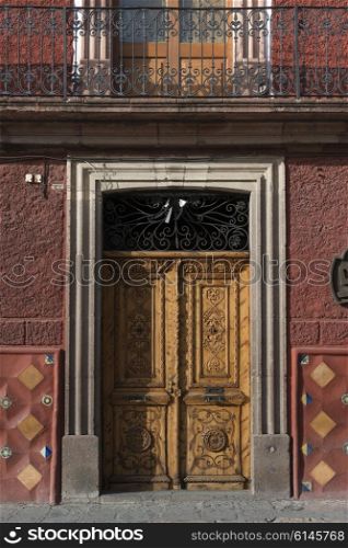 Entrance doorway of a building, Zona Centro, San Miguel de Allende, Guanajuato, Mexico
