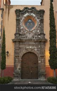 Entrance doorway of a church San Miguel de Allende, Guanajuato, Mexico