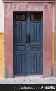 Entrance doorway of a house, Zona Centro, San Miguel de Allende, Guanajuato, Mexico