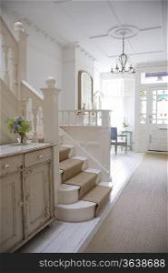 Entrance hall with ceiling rose London