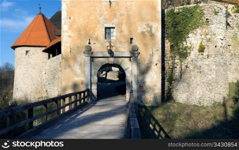 Entrance in Old Croatian Ozalj Castle