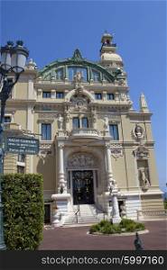 Entrance Monte Carlo Casino and Opera House, Monaco, French Riviera
