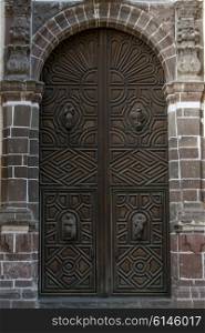 Entrance of a church, Zona Centro, San Miguel de Allende, Guanajuato, Mexico