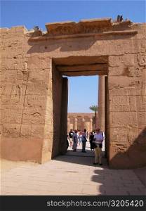Entrance of a temple, Temples Of Karnak, Luxor, Egypt