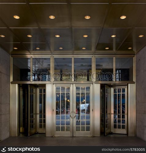 Entrance of Carnegie Hall, Midtown Manhattan, New York City, New York State, USA