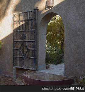 Entrance of Dar Qamar guest house, Agdz, Morocco