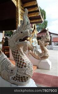 Entrance of temple, Wat Phra That Si Chom Thong Wora Wiharn, near Chiang Mai, Thailand