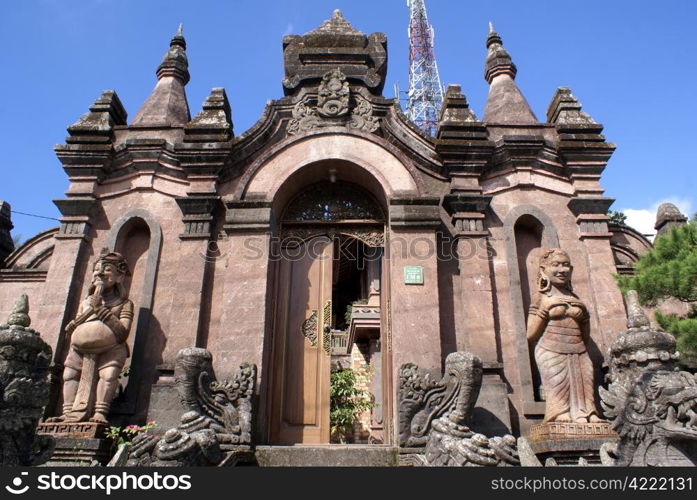 Entrance of the temple in Bali, Indonesia