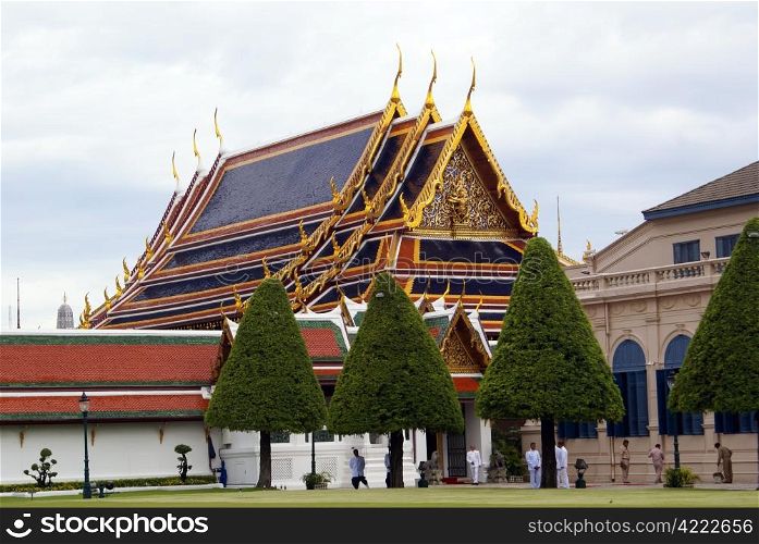 Entrance of Wat Phra Keo in Bangkok, Thailand