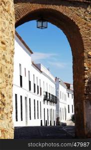 Entrance of Zafra ancient walls, Extremadura, Spain