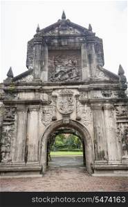 Entrance to Fort Santiago in the Intramuros; Manila; Philippines