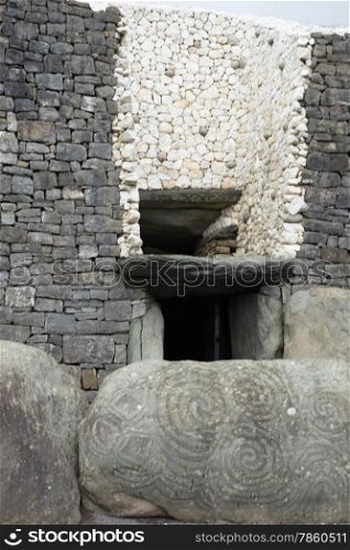 Entrance to Megalithic tomb, Newgrange