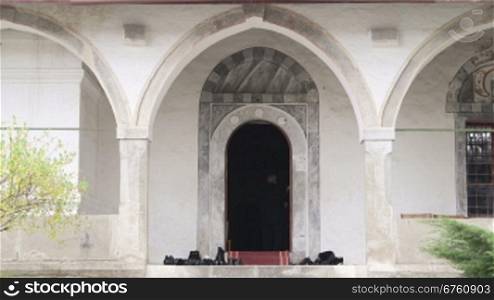 Entrance to prayer hall of the mosque, Bakhchysaray, Crimea