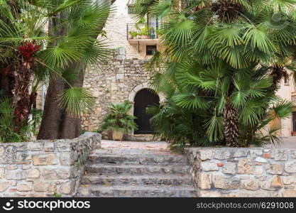 Entrance to the old French house