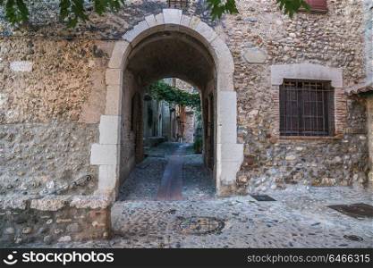 Entrance to the old French village Eze. Entrance to the old French village