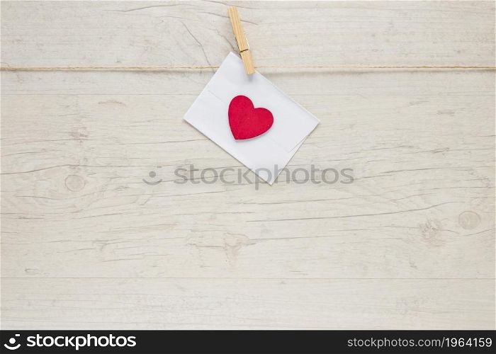 envelope with heart hanging rope. High resolution photo. envelope with heart hanging rope. High quality photo