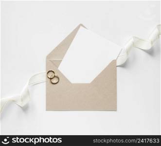 envelope with wedding card