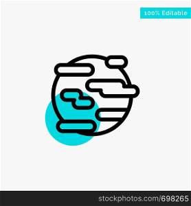 Environment, Help, Pollution, Smoke, World turquoise highlight circle point Vector icon