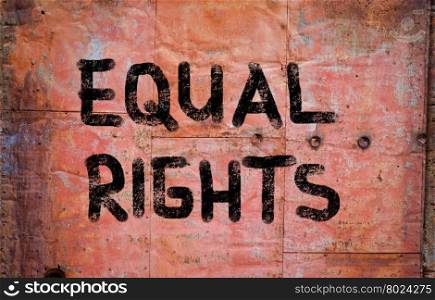 Equal Rights Concept