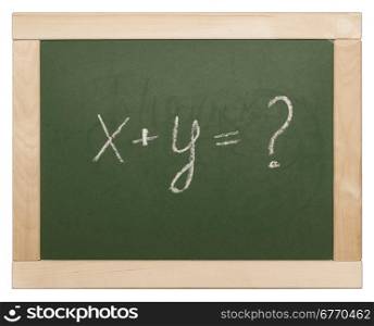 equation on blackboard