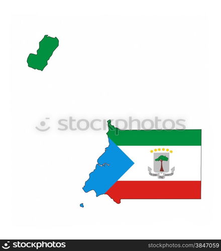 equatorial guinea country flag map shape national symbol