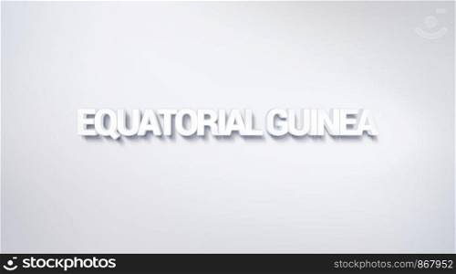 Equatorial Guinea, text design. calligraphy. Typography poster. Usable as Wallpaper background