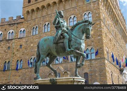 Equestrian statue of Cosimo de &rsquo;Medici. Florence, Italy