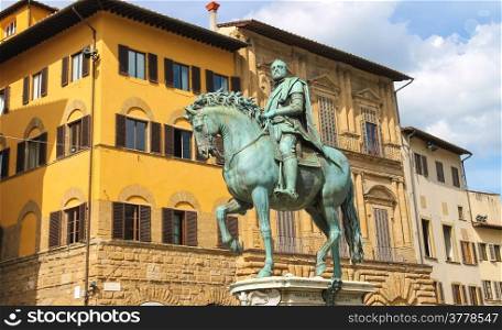 Equestrian statue of Cosimo de &rsquo;Medici. Florence, Italy