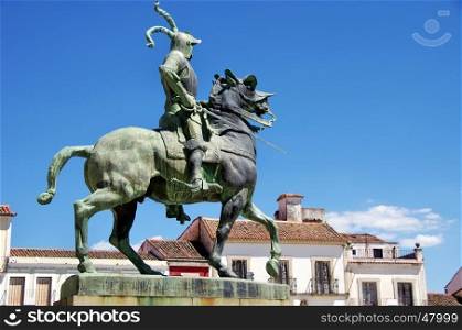Equestrian statue of Francisco Pizarro in Trujillo, Spain