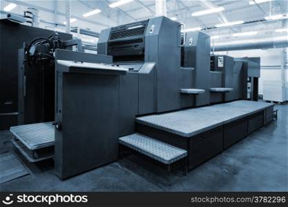 equipment for a print in a modern printing house