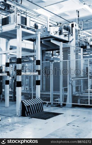 equipment for packing goods in a modern plant
