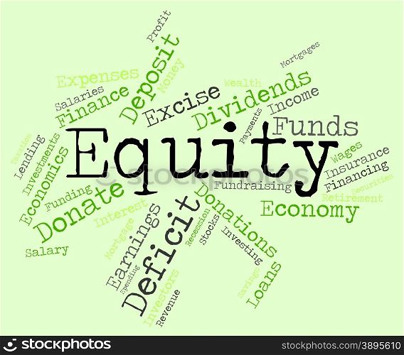 Equity Word Indicating Resources Funds And Asset