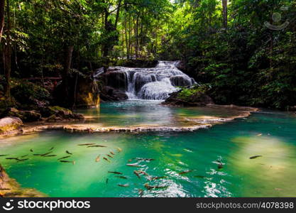 Erawan Waterfall, Kanchanaburi, Thailand.